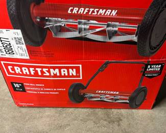 Craftsman 16” Push Reel Mower – Manual Lawn Mower, 5-Blade, Eco-Friendly