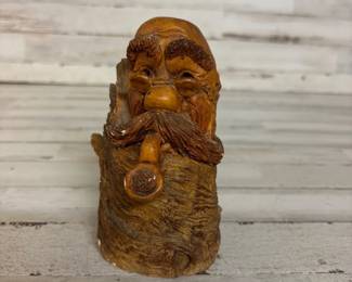 Vintage 1989 Signed Rick Albee Handmade Wood Carving 6” H x 4” W