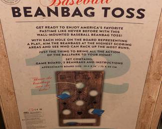 Baseball beanbag toss game 