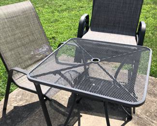 6 pc. Patio set 4 chairs & 1 rocking chair