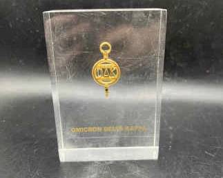 Omicron Delta Kappa 1914 Resin Display