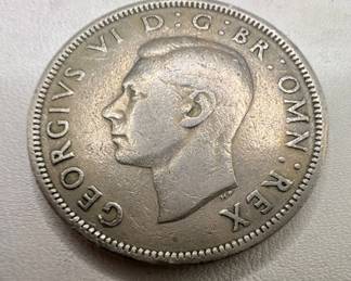 Rare Vintage Coin 1951 Great Britain Florin Two Shillings, Excellent Condition with Fine Details