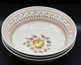 (15) Staffordshire Old Granite Johnson Bros Fruit Sampler