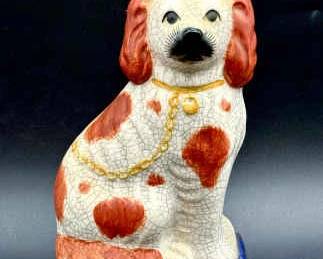 Fitz & Floyd Style Staffordshire Style Porcelain Spaniel Dog Figure