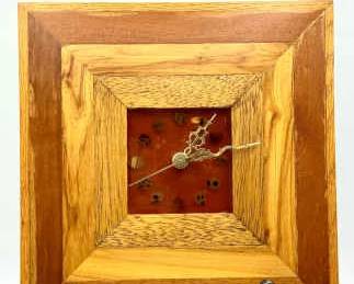 Handmade Oak Clock With Provenance