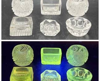 (6) Ultraviolet Reactive Salt Cellars