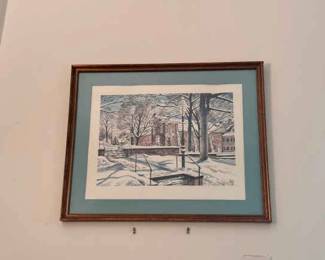 Fred Bees Signed Print - 1977