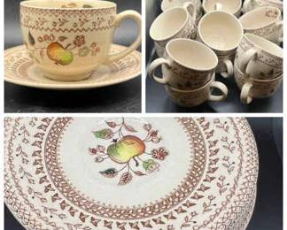 (15) Staffordshire Old Granite Johnson Bros Fruit Sampler