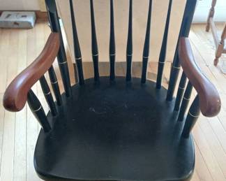 Moravian College Dark Wooden Chair