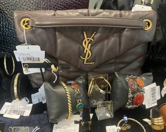 YSL Puffer Bag, Sterling Artisan Bracelet 
