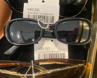 Gucci Sunglasses, Ray-Ban Sunglasses 