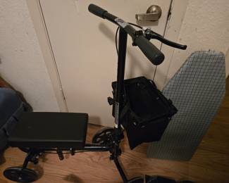 New knee scooter for leg injuries instead of crutches.