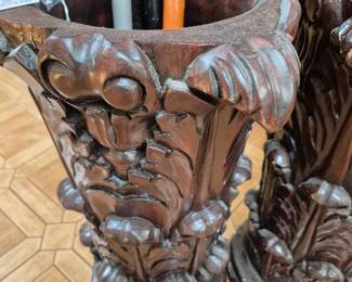 Vintage wooden Umbrella Stand Pair $30