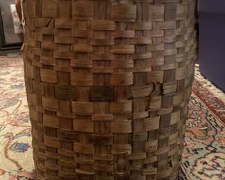Antique Native American Splint Basket - 12”