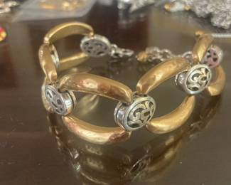 Brighton Goldtone and Silvertone link bracelet