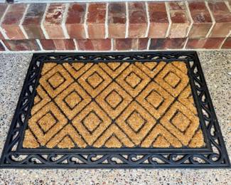 $24; outdoor rubber and natural fiber welcome mat; 36x24