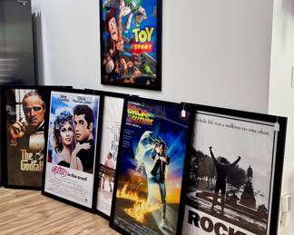 SOLD--ALL; framed movie posters; 24x36 