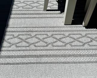 $60; indoor/outdoor rug; 8'x10'; closeup view