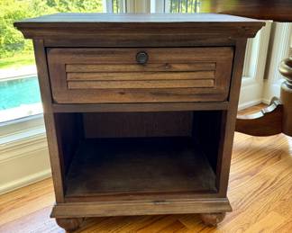 $80; one drawer nightstand or side table; 24x18x27