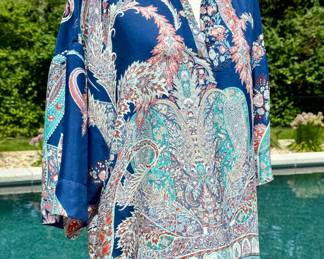 $30; Chelsea & Theodore print blouse; size S
