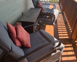 reclining deck chairs each