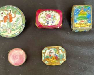 Vintage Jewerly Pill Boxes