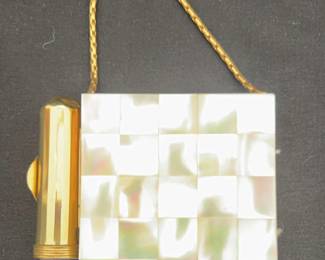 Beautiful Vintage Mother Of Pearl Marhill Vanity Set