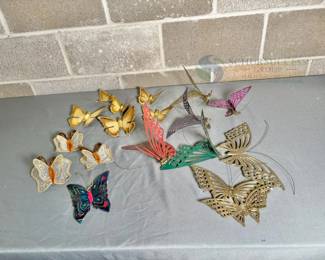 Multicolored Decorative Butterfly Wall Art Set