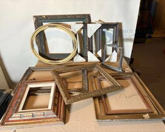 Assorted Ornate and Plain Picture Frames