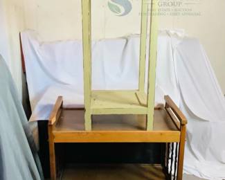 Vintage Wood Side Tables & Crates