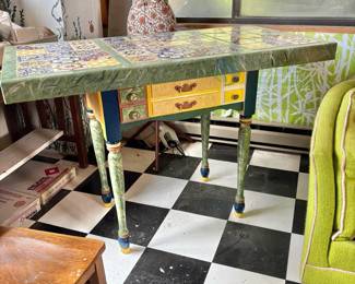 Eclectic Tile Top Table
