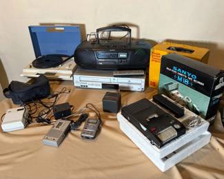 Sanyo M18 Solid-State Cassette Tape Recorder & More