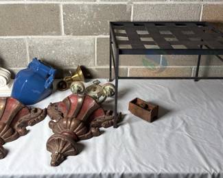 Black Metal Side Table & More