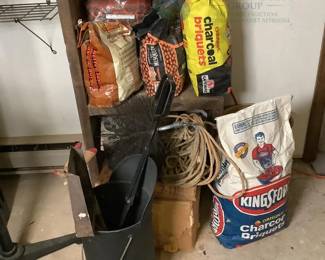 Mixed Charcoal Briquets and Grilling Accessories