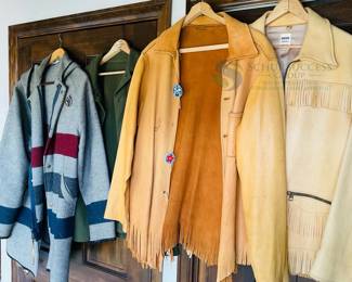 Uber Leather Fringed Jacket & More