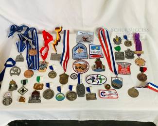 Vintage Medal and Patch Collection, Colorado State Games, Volksmarch