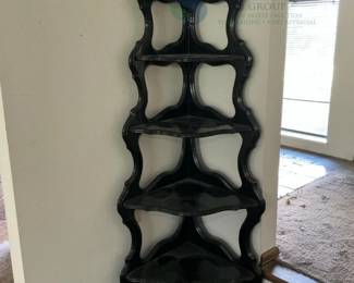 Black Victorian Corner Shelf