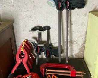 Collection of Shopsmith Bar Clamps with Assorted C-Clamps
