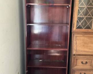 Reddish-Brown Wooden Bookshelf
