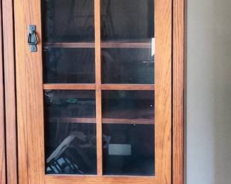 Medium Brown Wooden Display Cabinet