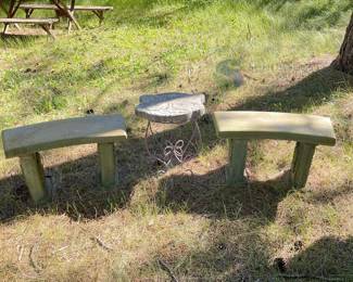 Concrete Garden Benches