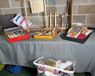 Complete Needlecraft & Embroidery Kit with Yarn, Frames, Tools