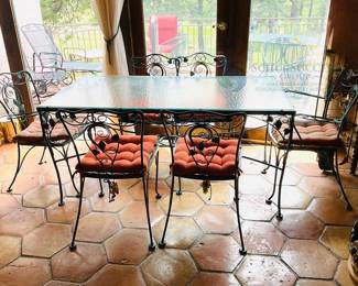 Wrought Iron Patio Dining Set