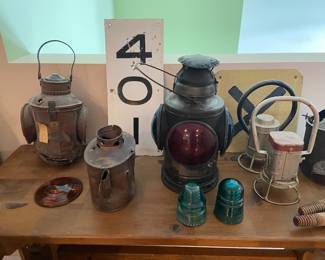 Vintage railroad collectibles 