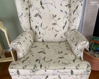 Pair of wing back chairs