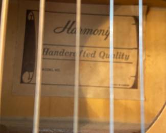 Harmony acoustic guitar IL1249 1970’s