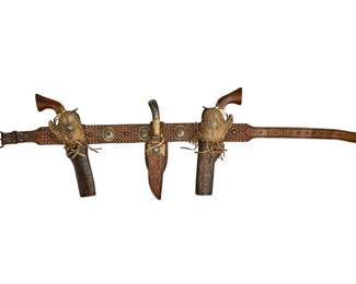  Knife and Leather Belt Holsters