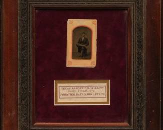 Texas Ranger "Jack Racy" Tintype
