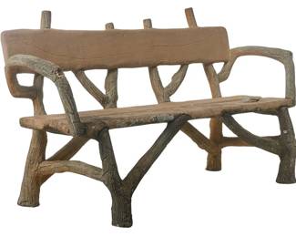 Faux Bois Bench
