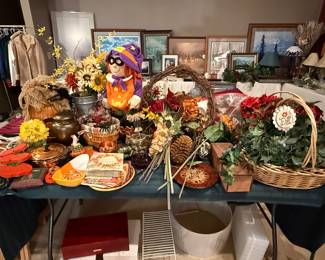 Holiday and artificial floral arrangements